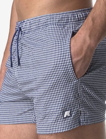 K-Way Hazel Check Beach - Blue - XL