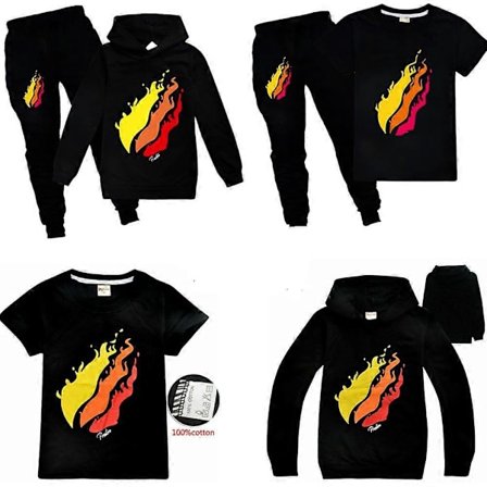 Prestonplayz Casual T-skjorter Topper Hettegenser & Bukser Sett for Barn