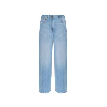 Versace, Wide-legged jeans Blauw, Dames, Maat:W28