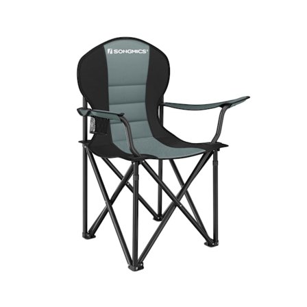 Rootz Green-Black Camping tuoli - Kannettava tuoli - Taitettava istuin - 600D Oxford Kangas - Kevyt - Kestävä - Mukava - 55cm x 90cm x 102cm
