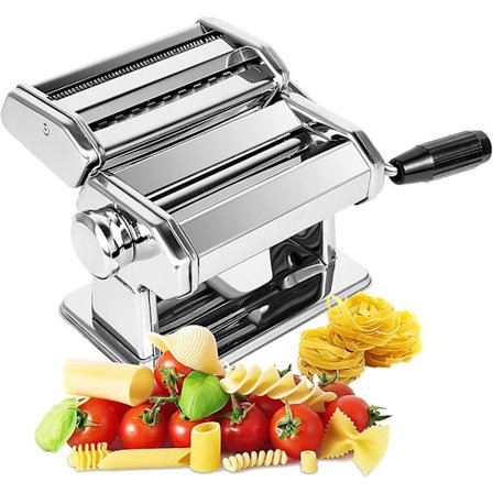 Manuaalinen Pastakone, 7 Asetusta, 403 Ruostumaton Teräs Tagliolini Fettucine Lasagna Ravioli Spaghetti (7 Asetusta)