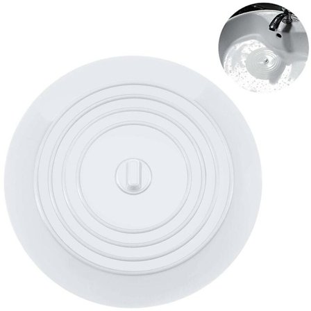 Badkarspropp, avloppspropp, badkarspropp, badkarspropp, gummibadkarspropp, diskbänkavloppsskydd för badkar, vit.