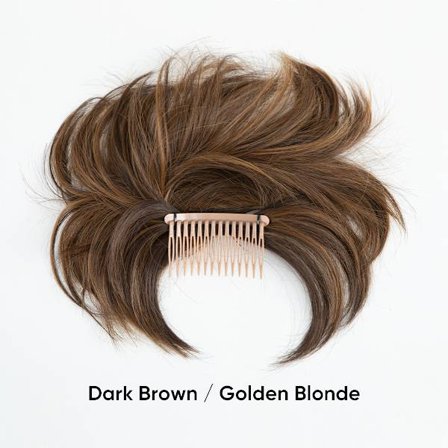 1 st Messy Bun Hårbit med sidokam, klämma i håret, hårbit för kvinnor, kort, naturligt rakt, mångsidigt, justerbara stilar, enkla hårförlängningar