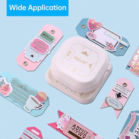 KW-triO 4-i-1 Hörnrundare Hålslag Stans Pappersskärare i Ovalt/Fisköga Hål/Svalstjärt