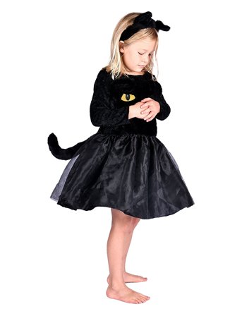 Cat Dress Black Den Goda Fen