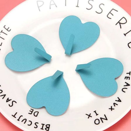 #4 kpl Sydänmuotoiset Ruostumattomasta Teräksestä Valmistetut Itsekiinnittyvät Seinäkoukut Seinäkiinnitys#