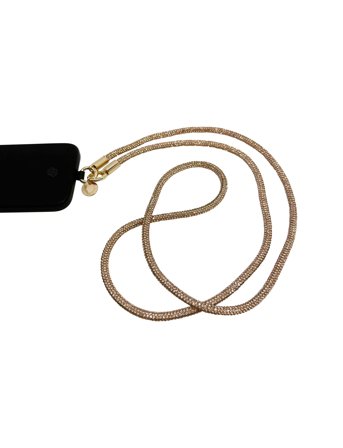 Pipol's Bazaar Gala Sparkle Phone Strap 130 Black - Gold - ONE SIZE