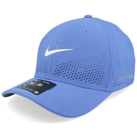 Nike - Blå adjustable Kasket - Dri-fit ADV Rise Comet Blue/White Adjustable @ Hatstore