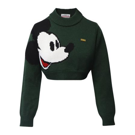 Gcds Cropped Sweater Grøn, Dame