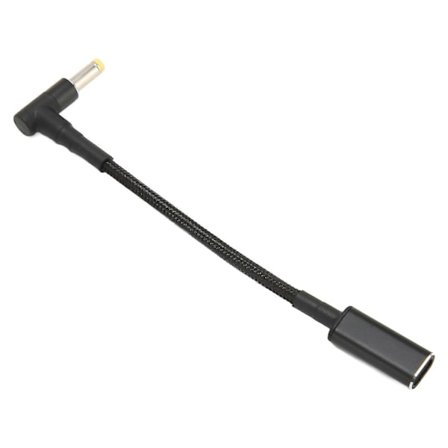 USB Type C Hona till 4,8x1,7mm Hanadapterkabel Dubbel PD E MARK Chip Bärbar 100W USB Type C Adapterkabel