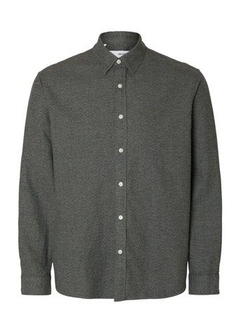 Selected | Slmregclaus Noah Brush Twist Sht Ls Noos | XL