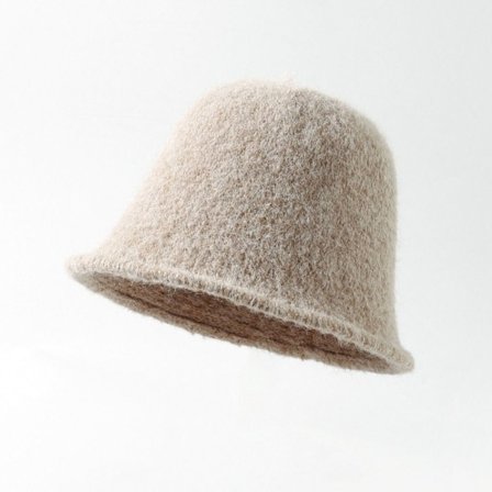 Dame Bucket Hatt Ull Lue BEIGE