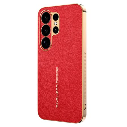 Mobilskal till Galaxy S26 Ultra Litchi Texture Anti Scratch TPU-läder PU