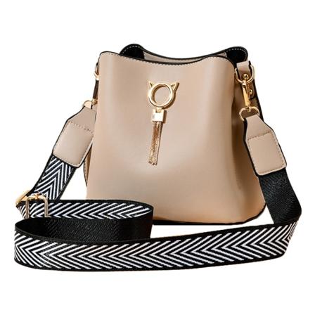 Ny stor elegant vestlig skulderveske for damer, enkel messenger-veske