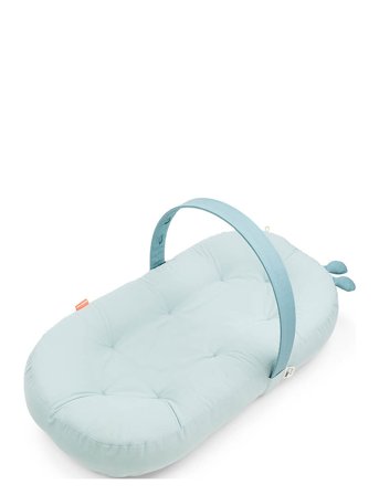 Done by Deer Cozy Lounger W/Activity Arch Raffi Blue - Blue - 76X 42X 12CM(38CM WITH ARCH