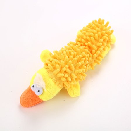 Liten hund leksak, liten plysch hund, barn plysch hund leksak (gul anka)