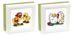 Kirjontapakkaus Pääsiäistiput 2 kpl