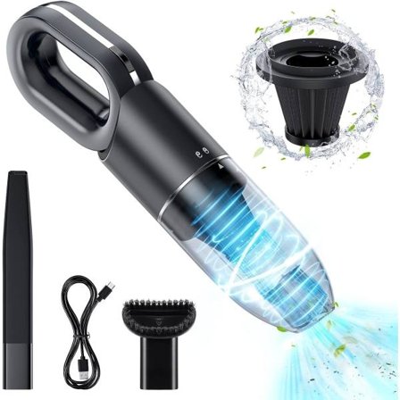 IC 6500Pa tehokas langaton käsikäyttöinen imuri, 2000mAh akku