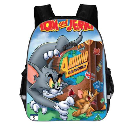tom og jerry 30d animation børneskole rygsæk