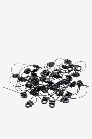 Jotex - På Snor, 312 Cm Svart - Glider - Kjøp Gardintilbehør hos Jotex