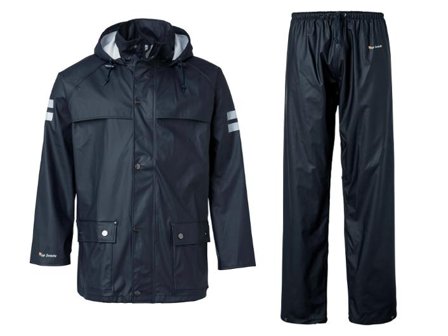 Regnställ TOP SWEDE 196 marin XS - Lyreco - Arbetskläder - Regnkläder - Regnställ