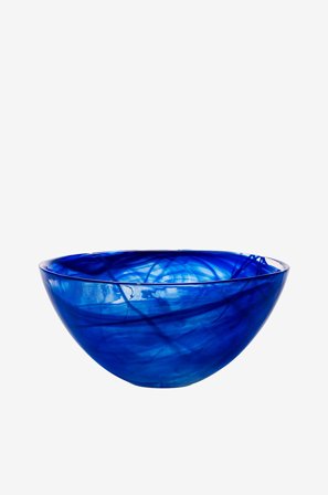 Kosta Boda - Kulho Contrast 35Cm - Sininen - Kulhot - - Homeroom