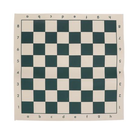 PVC kun skakbræt Bærbart blødt skakbræt Standard skakbræt til udendørs campingrejser 34,5x34,5 cm