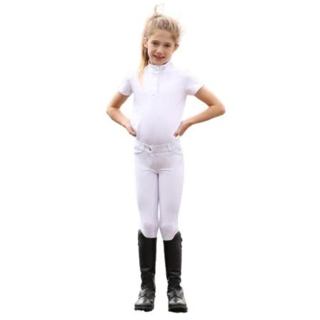 Hy Girls Cadiz Mizs Show Shirt 11-12 År Vit/silver