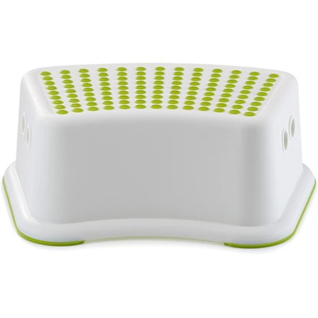 Straame Robust Skammel for Baderom, Praktisk Sklisikker Toalettskammel i Hvit og Grønn for Barn, Flerbruks Trinn, Potte Trening for Småbarn