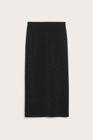 Kappahl | Spódnica midi z brokatem | Czarne