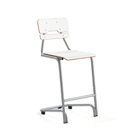 Classroom chair DOCTRINA, H 650 mm, white