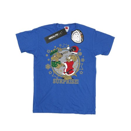 Tom And Jerry Herr Jul Överraskning T-shirt S Royal Blue