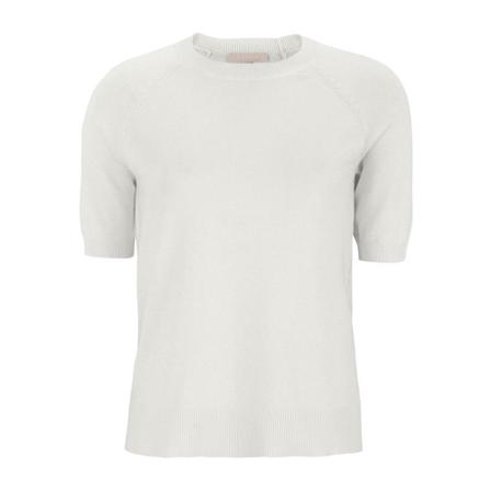 Soft Rebels, SRMarla SS O-neck Knit - Snow White Wit, Dames, Maat:XS,Viscose