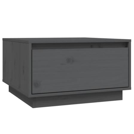 Vidaxl Soffbord Grå 55x56x32 Cm Massiv Furu Grå