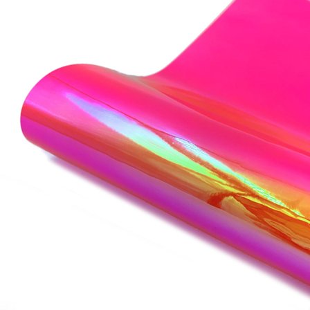 Självhäftande vinylrulle Holografisk opal färgbyte ROSE