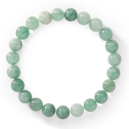 Enkelt armbånd med naturstein og krystall, egnet som gave til Valentinsdagen