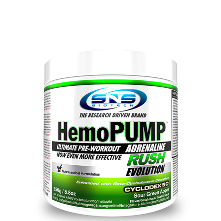 SNS Biotech PWO Hemopump Adrenaline Rush 250 g