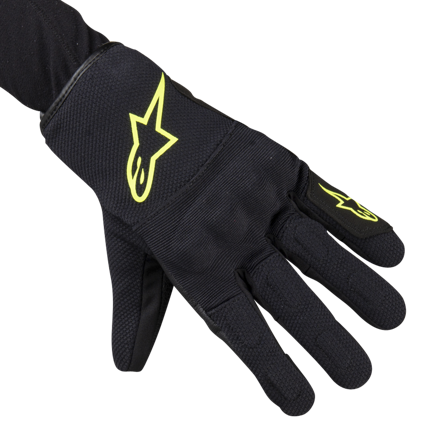 Alpinestars S Max Drystar MC Gloves Black/Fluo Yellow XL