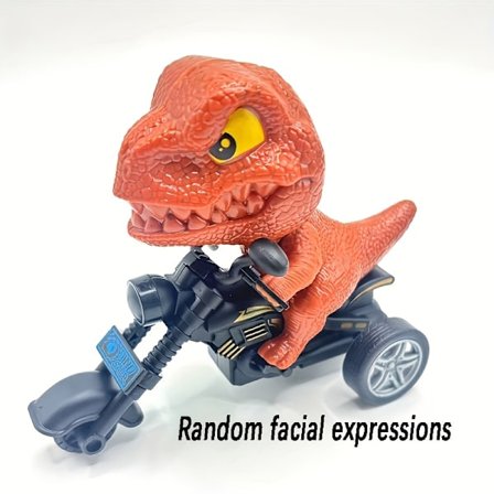 1 stk. realistisk dinosaur-inerti motorcykel, et cool dinosaur-motorcykel legetøj, der kører uden elektricitet og giver interaktiv underholdning...