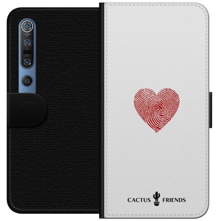Kompatibelt Lommeboketui til Xiaomi Xiaomi Mi 10 Pro 5G Cactus and Friends - Fingerprint Love