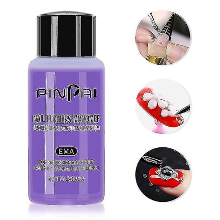 40ml Akryl Væske Monomer Krystal Neglekunst Negleforlængelse Skulptur Væske