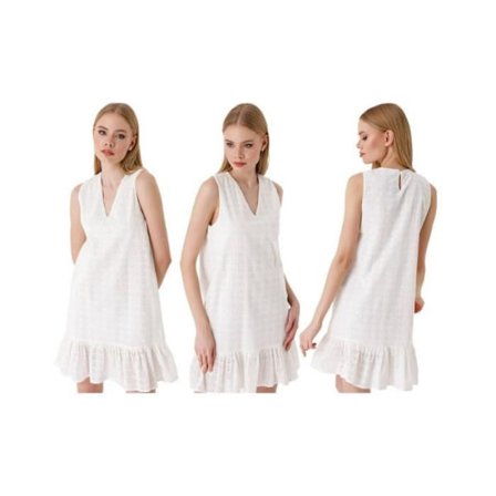 Hihaton Vaatteet - Valkoinen - Nainen - Aikuinen