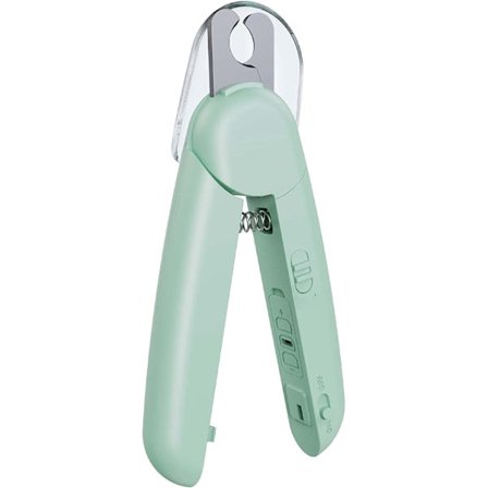 Negleklippere med LED-lys til hunde og katte - Klosakse til katte og hunde - med neglfil og stænkskærm