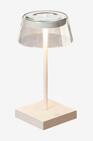 Konstsmide - Pöytävalaisin Scilla USB, 36 cm - Valkoinen - Ladattavat valaisimet - - Homeroom
