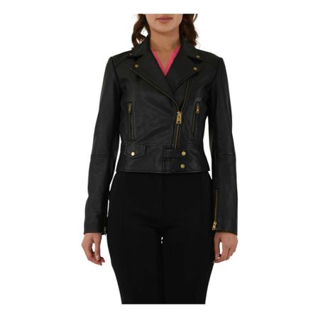 Pinko, Leather Jackets Czarny, Kobieta, Rozmiar: S