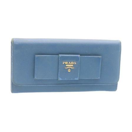 Prada Vintage, Pre-owned Strada Blauw, Dames, Maat:ONE Size,leer