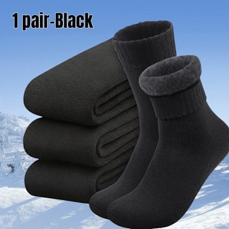 Tykk Termisk Vintervandringsstrømper med - Varm Forstærket Tå & Hæl, Skistøvler/Snestøvler til Koldt Vejr, Midt-læg til udendørs brug [DB]