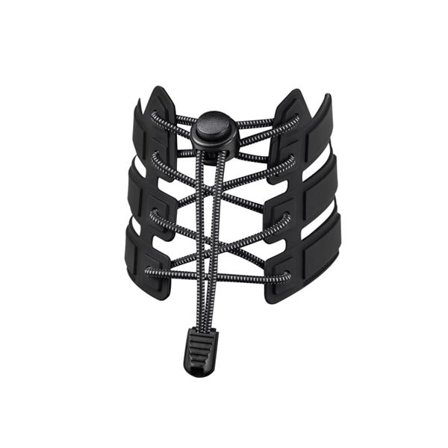 Elastiske snørebånd med løbegang, 110 cm - Svart