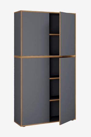 VCM - Kontorskap med 5 rom Salia B100 - Flerfarget - Hyller & oppbevaring - Fra Homeroom