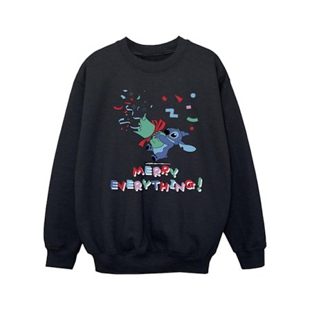 Disney Girls Lilo And Stitch Merry Everything Sweatshirt 7-8 år